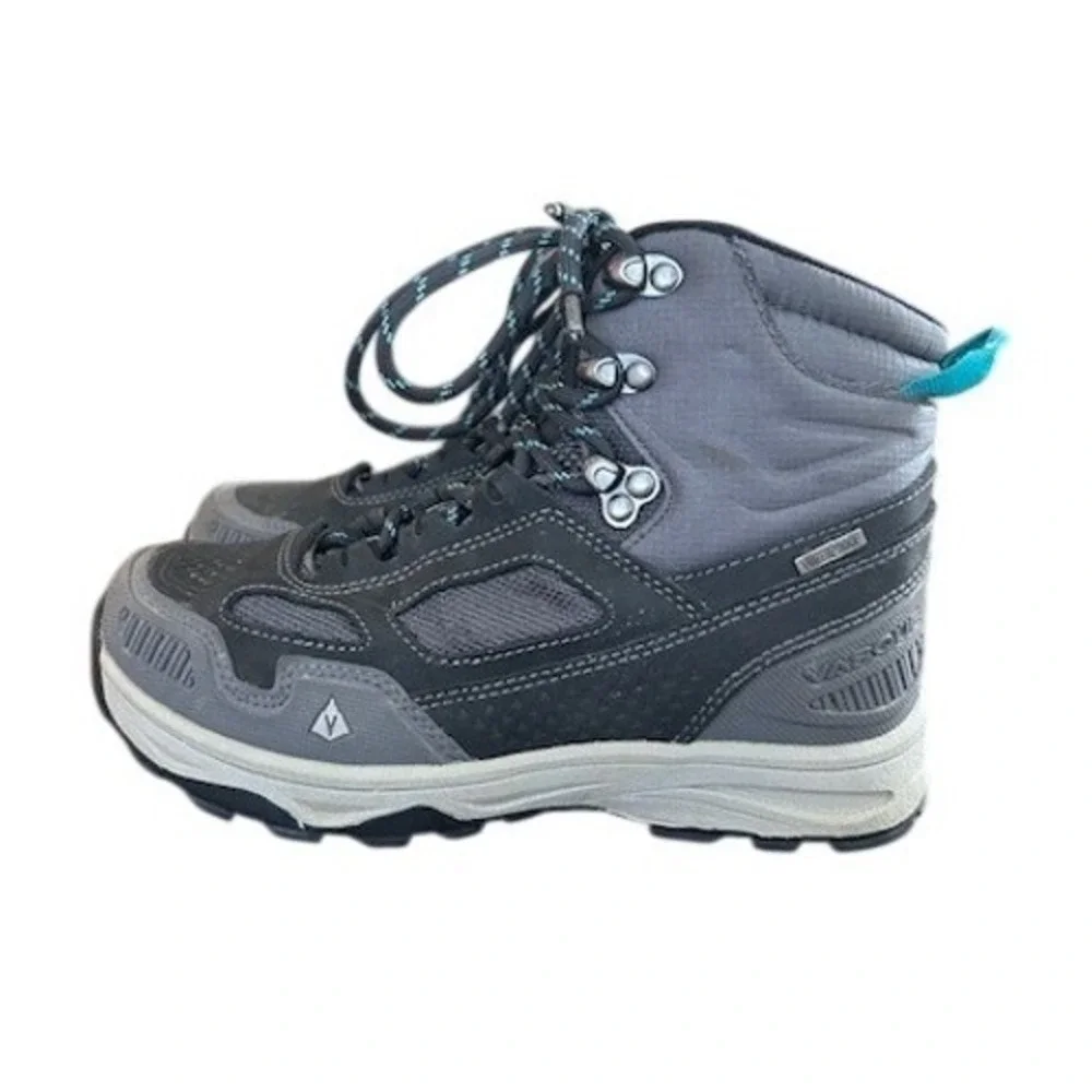 Vasque Kids AT UltraDry Hiking Boots Waterproof Gray Turquiose Lace Up Size‎ 2Y